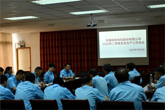 皖南電機安委會召開二季度安全工作會議 皖南電機安委會召開二季度安全工作會議